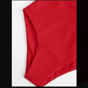 Swim - Plunge Neck Knot Swimsuit Swim - Plunge Neck Knot Swimsuit